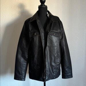 Men's Dark Brown Leather Jacket